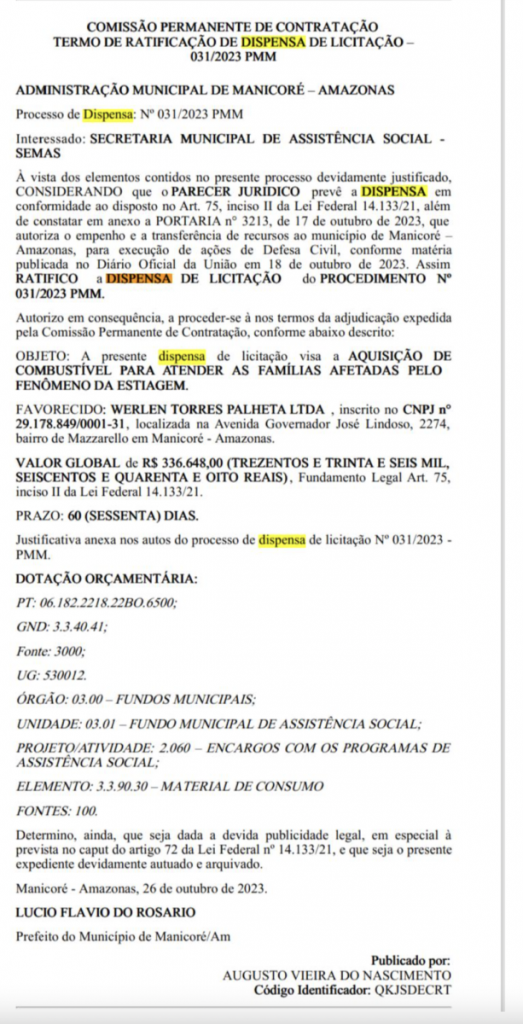 Prefeito Cassado De Manicor Vai Gastar Mais De R Milh Es