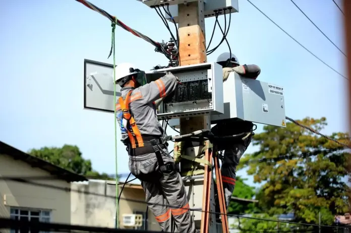 instalação de medidores aéreos