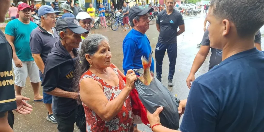 Toneladas de peixes