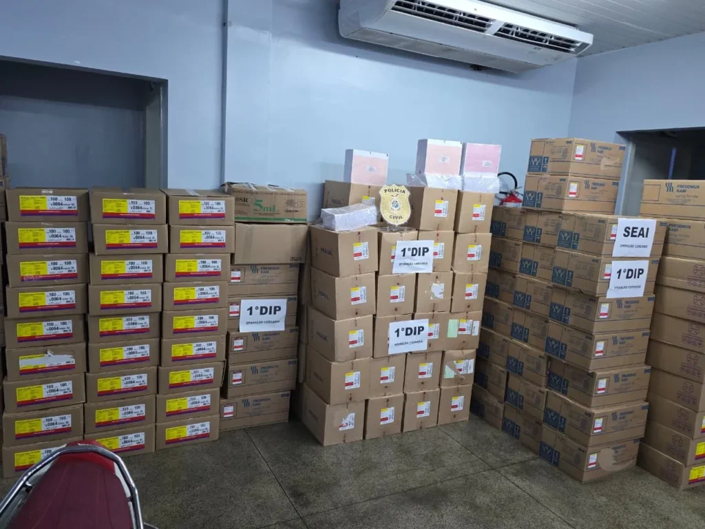 remédios e produtos de hospitais