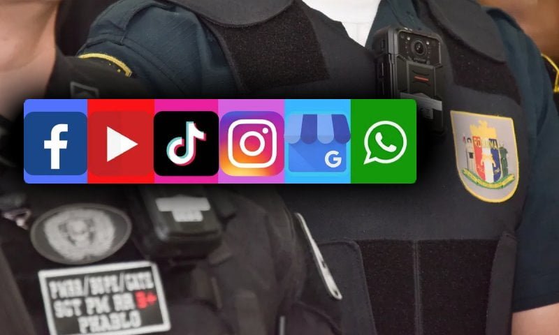 redes sociais de policiais militares