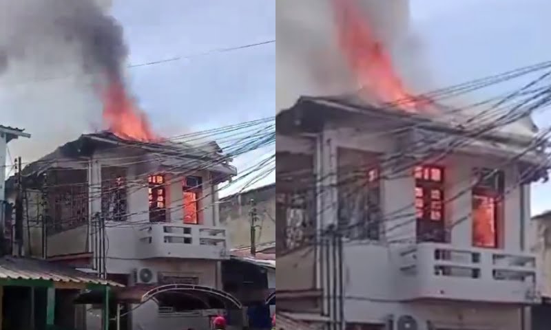 Incêndio destrói casa