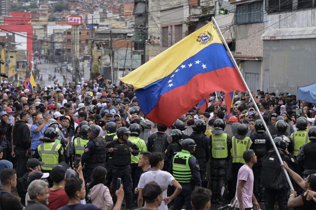 Protestos na Venezuela. Foto: Yuri Cortez/AFP