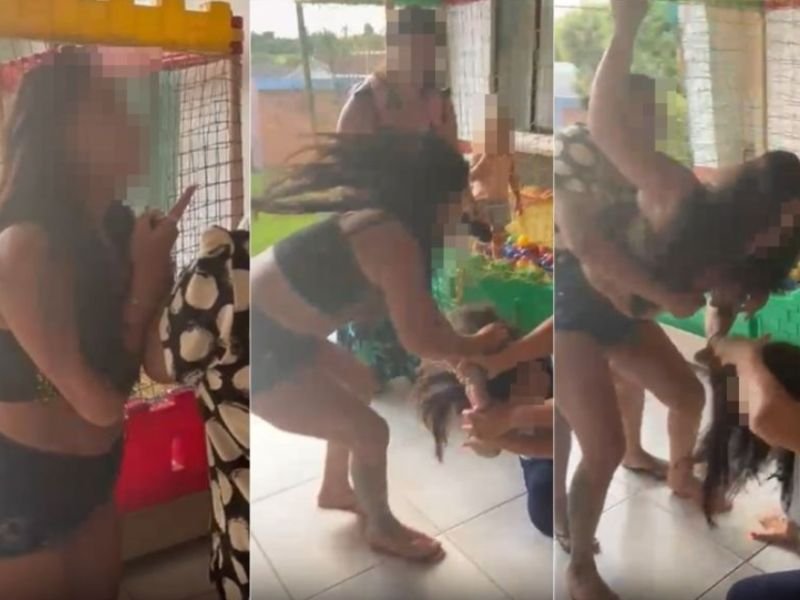 Mãe espanca diretora