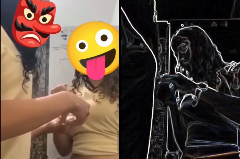 alunas ‘cheirando pó’