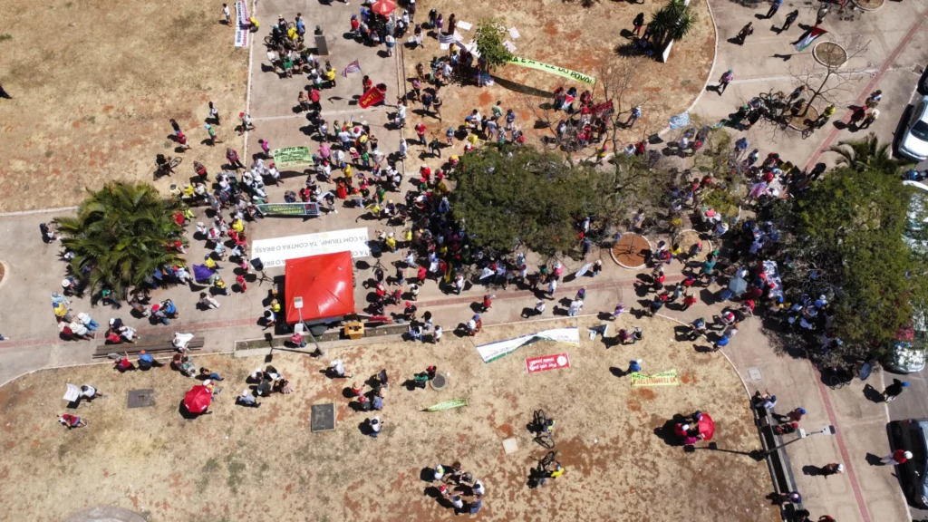 Manifestação de esquerda